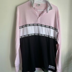 6. [ PINK ] Oversized Long Sleeve Tee